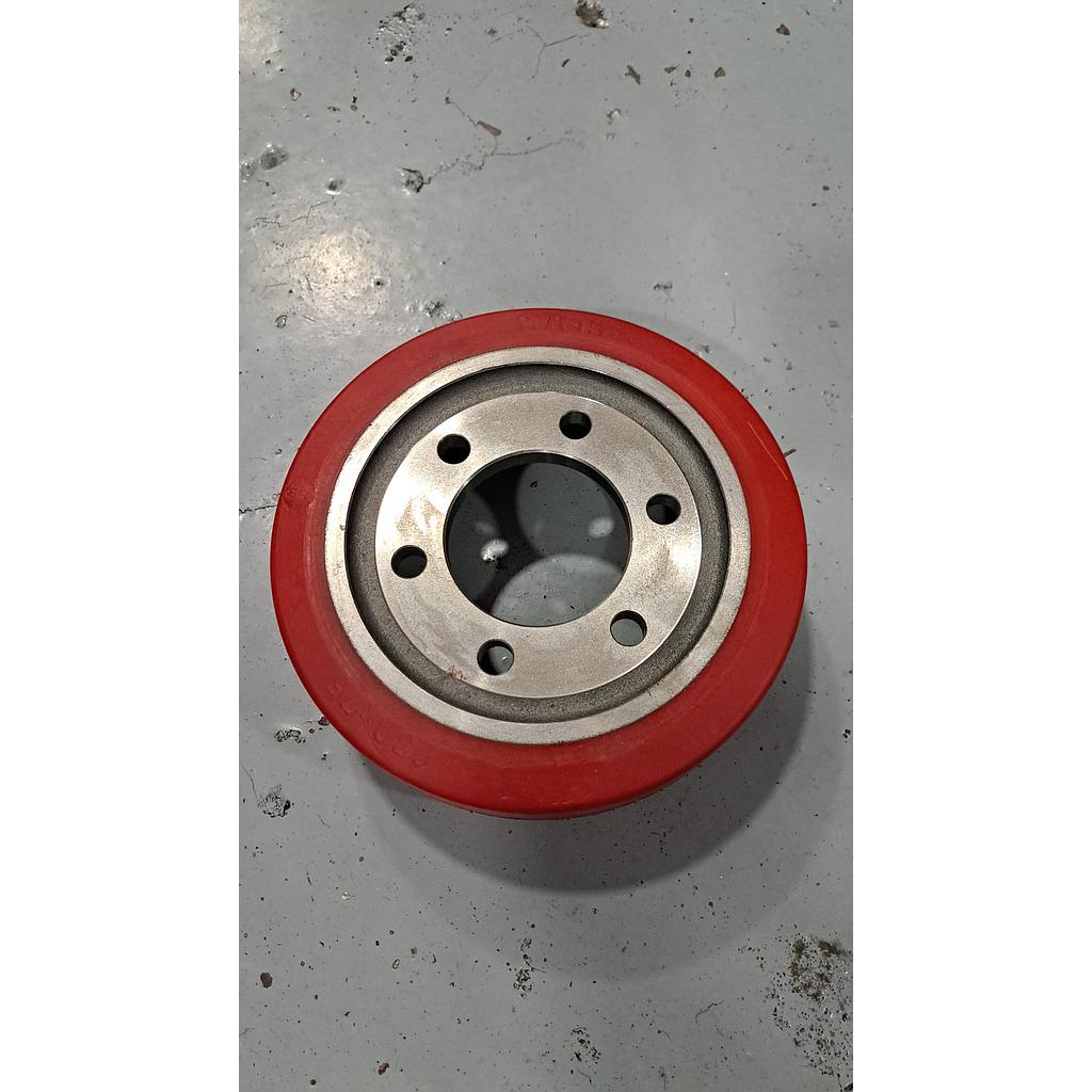 Rueda tracción apilador EGV S 14/20 Ecu/OM roja antideslizante